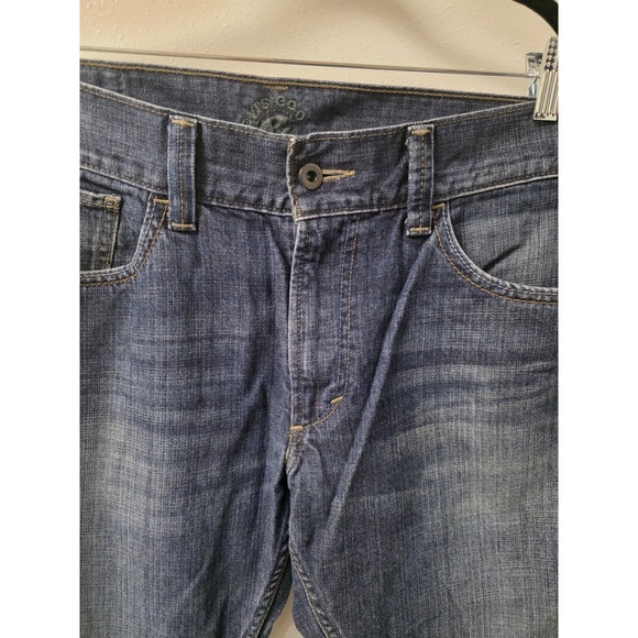 Levi's 514 Slim Straight Jeans Men's W34 L34 Blue‎ Denim Green Tab Rare Eco Line - Picture 2 of 8